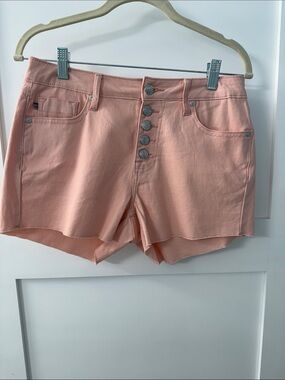 Vigoss Peach Casual Denim Shorts